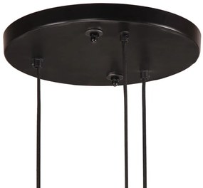 Candeeiro suspenso 25 W 30x30x100 cm E27 preto
