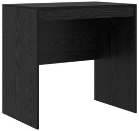 Mesa Carvalho Preto 80x50x76 cm Madeira engenheirada