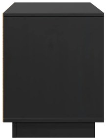 Móvel de TV 110,5x35x44 cm madeira de pinho maciça preto