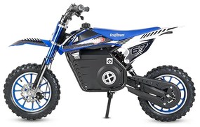 Mini Moto Cross eléctrica 1000W 36V Velocidade 30Km/h para crianças até 70 kg Azul