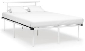 vidaXL Estrutura de cama 120x200 cm metal branco