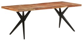 Mesa de jantar 200x90x76 cm madeira de acácia maciça