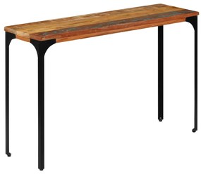 Mesa consola 120x35x76 cm madeira recuperada maciça