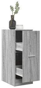 vidaXL Móvel boticário 30x41x77,5 cm derivados madeira cinzento sonoma