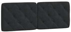 Cama com colchão 140x190 cm veludo preto