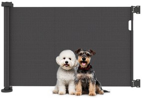PawHut Barreira de Segurança para Cães Retrátil 0-136 cm Barreira para