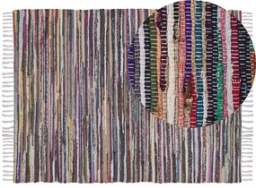 Tapete em algodão multicolor claro 160 x 230 cm DANCA Beliani