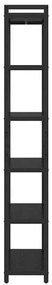 Estante Carvalho preto 60 x 30 x 188 cm Aglomerado