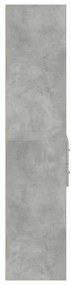 Armário alto 70x42,5x185 cm derivados madeira cinzento cimento