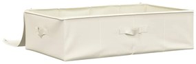 Caixas de arrumação 2 pcs tecido 70x40x18 cm cor creme