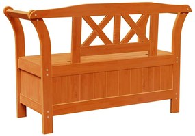 Banco de Armazenamento Para Jardim Acácia 119x76x44 cm Madeira Sólida