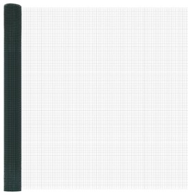 Cerca de Fio Soldado com 5 Postes U Verde 1,6x10 m Aço