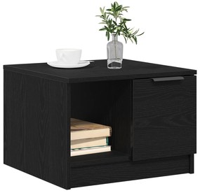 Mesa de Café vidaXL Preto Carvalho 50x50x36 cm Madeira Engenharia