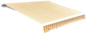 Lona para toldo laranja e branco 450x300 cm