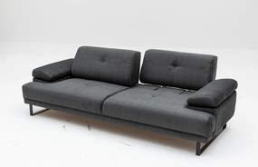 Sofá-cama de 3 lugares Mustang – Antracite – 239 cm x 99 cm x 83 cm
