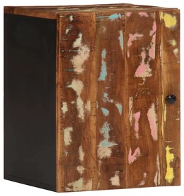 Armário parede p/ casa banho 38x33x48 madeira recuperada maciça