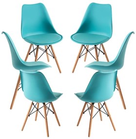 Pack 6 Cadeiras Tilsen - Azul celeste