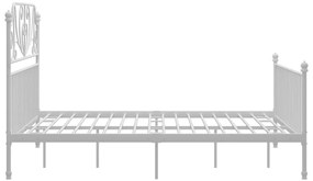 Estrutura de cama metal 160x200 cm branco