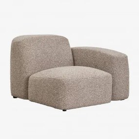 Módulo De Canto Direito Para Sofá Modular Bastian Bouclé Castanho Moca - Sklum