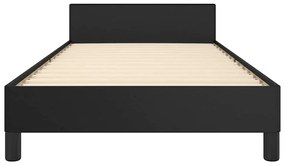 Estrutura cama c/ cabeceira sem colchão 90x190 cm preto