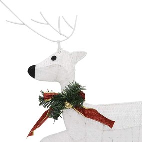 Renas de Natal 2 pcs 40 LEDs branco