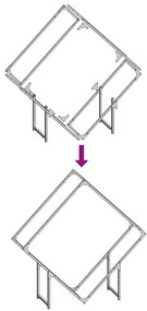 Suporte para lenha 100x25x100 cm aço laminado a frio branco