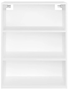 Armário de parede suspenso 69,5x32,5x90 cm branco