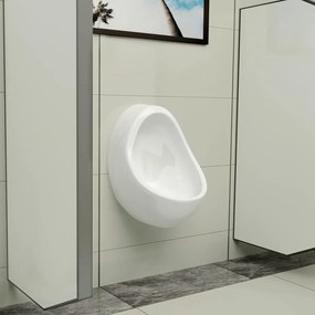 Urinol de parede com válvula de descarga cerâmica branco