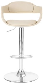 Banco de bar couro artificial branco