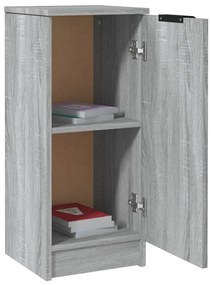 Aparadores 2 pcs 30x30x70 cm madeira processada sonoma cinza