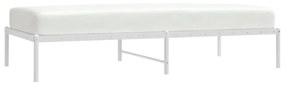 Estrutura de cama metal 90x190 cm branco