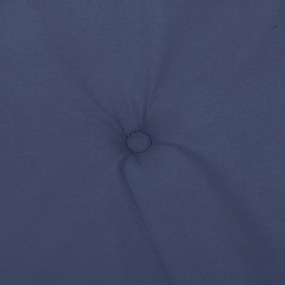 Almofadões cadeira encosto alto 4pcs tecido azul-marinho