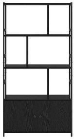 Estante Carvalho preto 80 x 30 x 155,5 cm Madeira processada