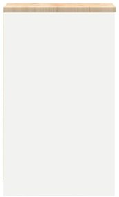 Armário de arrumação de garagem Branco 30x51x85 cm