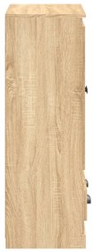 Armário alto derivados de madeira 60x35,5x103,5 cm sonoma