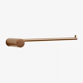 Toalheiro De Parede Com Barra ↔︎20 Cm Para Casa De Banho Em Aço Inoxidável Devon Ouro Rosa Escovado - Sklum