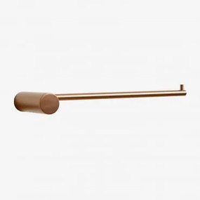 Toalheiro De Parede Com Barra Para Banheiro Em Aço Inoxidável (↔︎20 Cm) Devon Amarelho Ouro Rousa - Sklum
