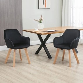 Conjunto de 2 Cadeiras Fabrici - Preto - Design Nórdico