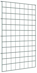 vidaXL Conjunto de Cerca para Lago 8 pcs Verde 50 x 80 cm Aço