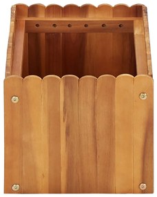 Vaso/floreira de jardim 50x30x25 cm madeira de acácia maciça