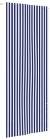 vidaXL Tela de varanda 80x240 cm tecido oxford azul e branco