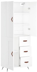 Armário alto 69,5x34x180 cm derivados de madeira branco