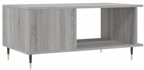 Mesa de centro 90x50x40 cm derivados de madeira cinzento sonoma