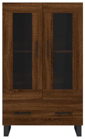 Armário alto derivados madeira 69,5x31x115 cm carvalho castanho