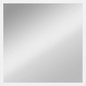HOMCOM Espelho de parede quadrado 50 x 50 cm, moldura em madeira branca, ideal para banheiro, sala de estar ou quarto | Aosom Portugal