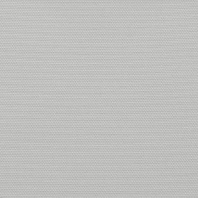 Para-sol estilo vela 5x6x6 m oxford 100% poliéster cinza-claro