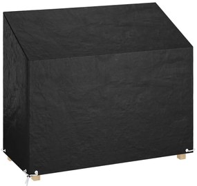 vidaXL Capa p/ banco de jardim 8 ilhós 160x70x70/88 cm polietileno