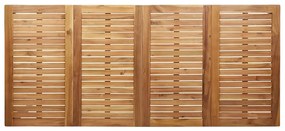 Conjunto de Jantar de Jardim 9 Peças em Madeira Sólida de Teak e Aço I