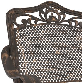 cadeiras de jardim vidaXL 2 pcs em alumínio fundido bronze