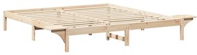 Estrutura de cama com mesas de cabeceira Castanho 180 x 200 cm